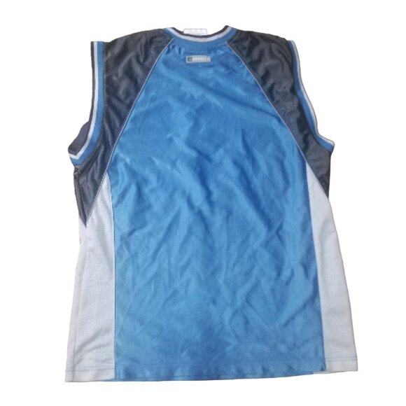 Andi Sleeveless Basketball Jersey Tank Mens Sz XL Blue and Grey Sports Shirt - Picture 2 of 6